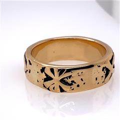 James Avery Retired Christian Fish 14K Yellow Gold Ring